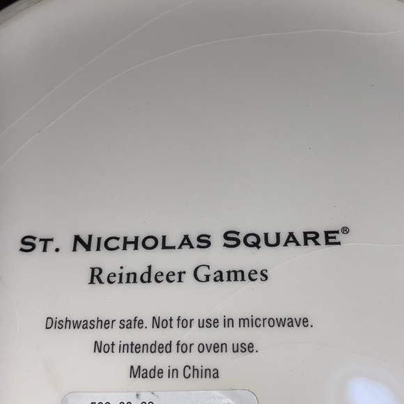 St. Nicholas Square Reindeer Games cookie jar, NWT, Kohl’s line - Picture 5 of 10